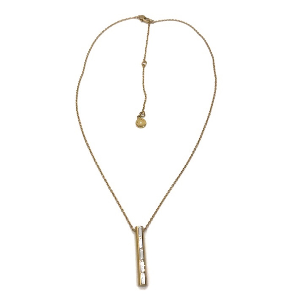 Michael Kors Black Tie Affair Gold-Tone Crystal Barrel Pendant Necklace - Picture 4 of 9